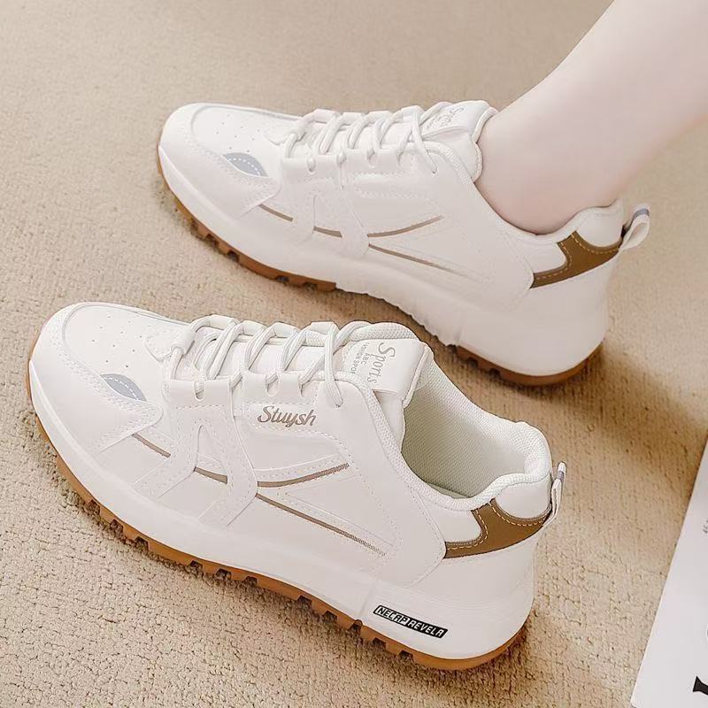 Outdoor Sports Shoes - Tênis Casuais Brancos Femininos da Moda,