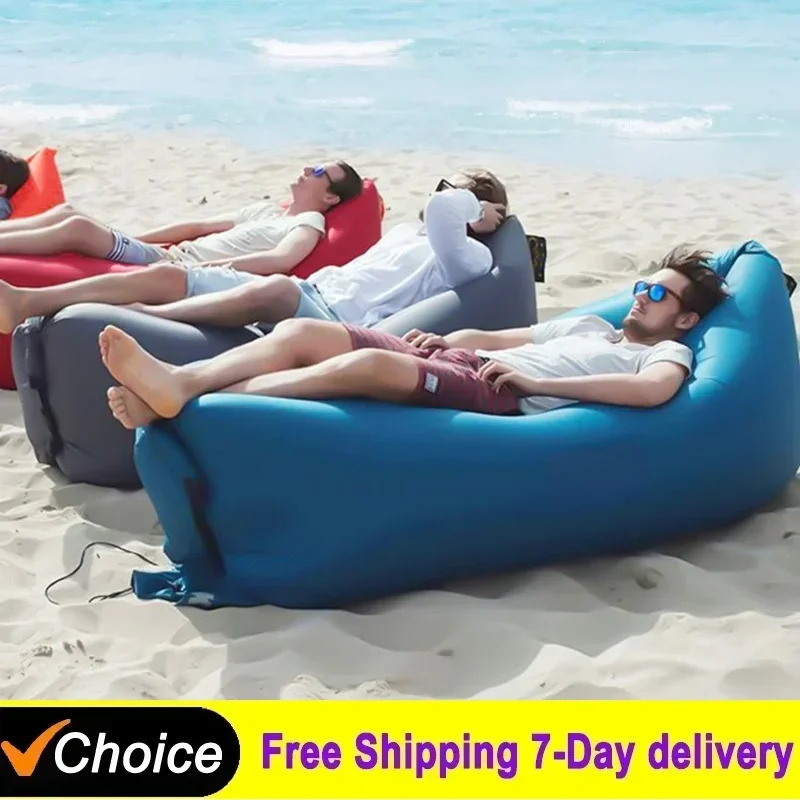 Outdoor Sport Chairs - Sofá Inflável Portátil para Exterior, Assento