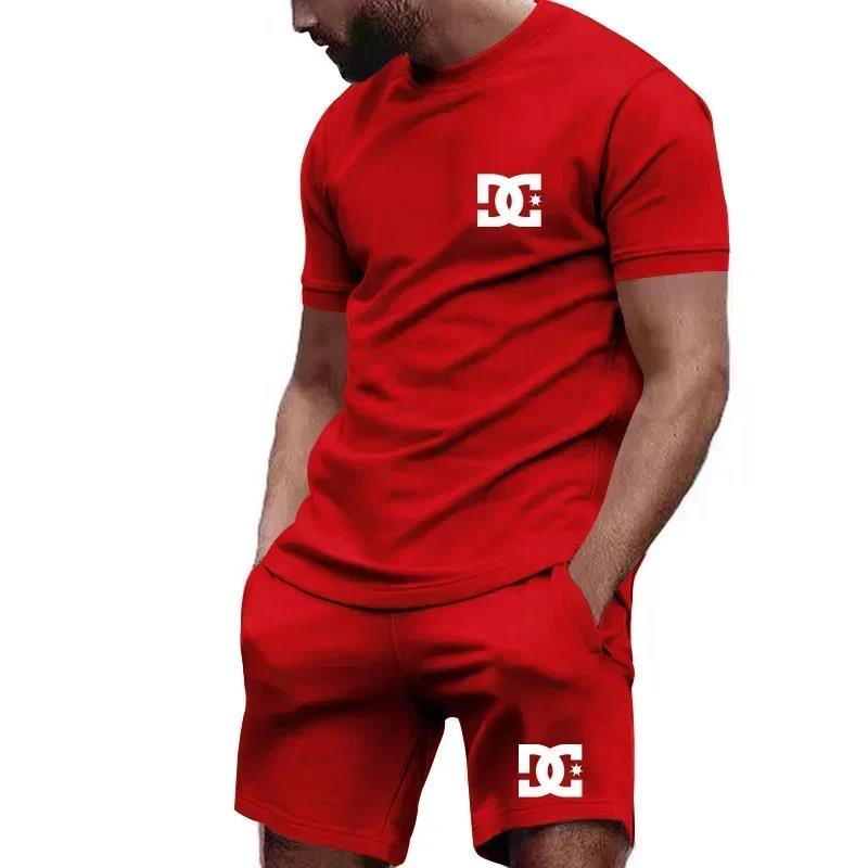 Outdoor Sport Leisure - Conjunto de verão masculino com camiseta