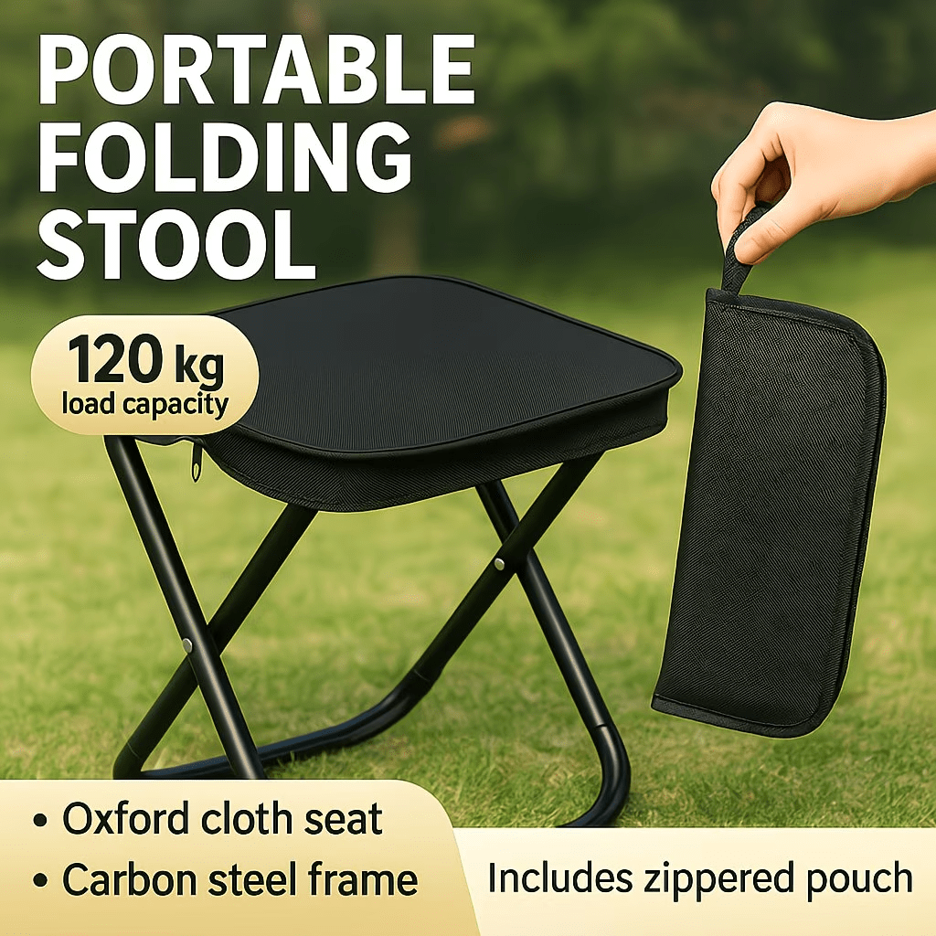 Outdoor Sport Chairs - Cadeira Portátil Dobrável: Estrutura Leve e